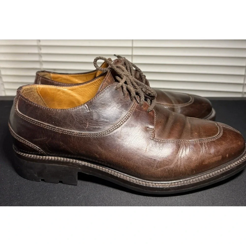 Cole Haan Oxfords Mens 9M Tan Leather Dress Shoes 14170